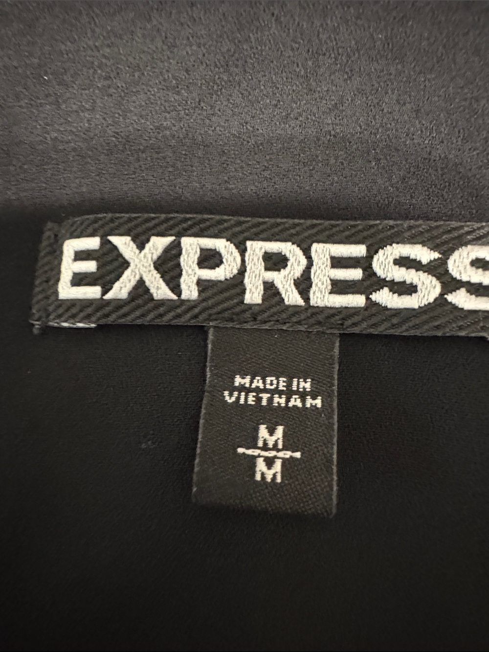Express Women's Black Strappy V-Neck Tank Top - Picture 3 of 5